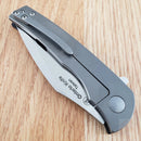 Ontario Carter Trinity Folding Knife 2.88" AUS8 Steel Blade Black G10 Handle