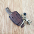 Condor Beetle Neck Fixed Knife 2.63" Full Tang 1095HC Steel Blade Walnut Handle