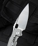 Bestech Knives Exploit Folding Knife 3.13" S35VN Steel Blade Gray Titanium Handle