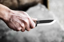 TOPS Fieldcraft Fixed Knife 3.75" Full Tang 1095HC Steel Blade Micarta Handle