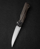 Bestech Knives Folding Knife 3.5" M390 Steel Blade Titanium/Carbon Fiber Handle