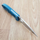 Spyderco Manix 2 Ball Bearing Folding Knife 3.38" CPM SPY27 Steel Blade Blue Bi-directional Texture FRN Handle
