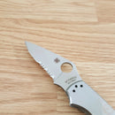 Spyderco Uptern Lock Folding Knife 2.84" 8Cr13MoV Steel Blade Stainless Handle