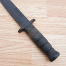 Cold Steel Trainer Fixed Knife 7" Blade Black Rubber One Piece Construction