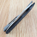 Ontario Carter Trinity Folding Knife 2.88" AUS8 Steel Blade Black G10 Handle