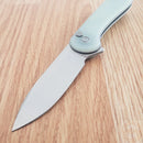 Civivi Elementum II Folding Knife 2.96" Nitro-V Steel Drop Blade Jade G10 Handle