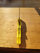 Spyderco Ladybug 3 Salt Knife 1.88" Serrated H2 Steel Blade Yellow FRN Handle