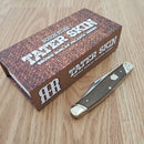 Rough Ryder Stockman Pocket Knife Stainless Steel Blades Brown Micarta Handle
