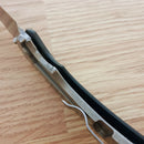 Bastinelli Folding Knife 3.25" D2 Tool Steel Blade Black G10/ Titanium Back Handle