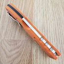 Cold Steel Ultimate Hunter Folding Knife 3.5" Satin S35VN Steel Blade Orange G10 Handle