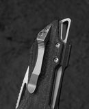 Bestech Knives Riverstone Folding Knife 2.5" 154CM Steel Blade Black Canvas Micarta Handle