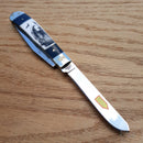 Frost Cutlery Trapper Pocket Knife Stainless Blades Buffalo Horn/Bone Handle