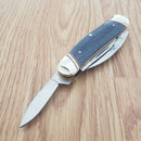 Rough Ryder Whittler Pocket Knife Stainless Steel Blades Jean Micarta Handle