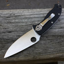 Spyderco Tenacious Folding Knife 3.38" 8Cr13MoV Steel Blade Black G10 Handle