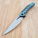 Bestech Knives Samari Frame Folding Knife 3.88" Bohler M390 Steel Blade Titanium Handle