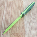 ESEE Model 4 Venom Fixed Knife 4.5" Powder Coated 1095HC Steel Full / Extended Tang Blade Machined Black And Green 3D Machined G10 Handle