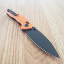 Bestech Knives Ronan B-Lock Folding Knife 3.25" 14C28N Stainless Steel Blade Orange G10 Handle