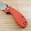 CJRB Maileah Linerlock Folding Knife 2.38" AR-RPM9 Stainless Steel Blade Red G10 Handle