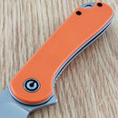 Civivi Elementum Liner Folding Knife 3" D2 Tool Steel Blade Orange G10 Handle