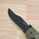 Cold Steel XL Espada Lockback Folding Knife 7.5" AUS-10A Steel Blade OD Green G10 Handle 62MGCODBK