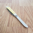 Case XX Cutlery Trapper Pocket Knife Carbon Steel Blades Smooth Yellow Synthetic Handle 00161