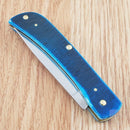 Case XX Sod Buster Jr Folding Knife 2.75" Stainless Blade Caribbean Blue Bone Handle 25590