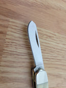Case XX Patriotic Embellished Pocket Knife Stainless Blades Natural Smooth Bone Handle 64136