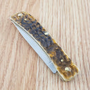 Case XX Sod Buster Folding Knife 2.88" Chrome Vanadium Blade Amber Bone Handle 30092