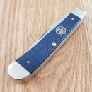 Case XX USMC Trapper Navy Pocket Knife Stainless Steel Blades Jigged Bone Handle 13195