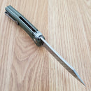 CJRB Kicker Recoil Lock Folding Knife 3.5" D2 Tool Steel Blade Green G10 Handle