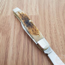 Case XX Cutlery Small Texas Jack Pocket Knife Chrome Vanadium Blades Bone Handle 00077