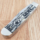 Case XX U.S. Army Trapper Pocket Knife Stainless Steel Blades Bone Handle CA15032