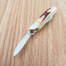 Case XX Cutlery Peanut Pocket Knife Stainless Steel Blades Red Stag handle 09443