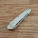 Case XX 130th Anniversary Trapper Pocket Knife Stainless Steel Blades Bone Handle 130SBRL