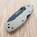 Cold Steel 4-Max Scout Lockback Folding Knife 4" AUS-10A Steel Blade Desert Tan Griv-Ex Handle 62RQDTBK