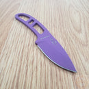 ESEE Candiru Fixed Knife 2" Purple Powder Coated 1095HC Steel Drop Point Blade One Piece Skeletonized Construction CANPURP
