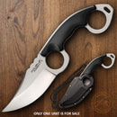 Cold Steel Double Agent II Fixed Knife 3.25" AUS-8A Steel Blade Black Griv-Ex Handle