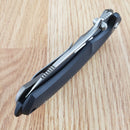 Bastinelli Creations Folding Knife 3.13" D2 Tool Steel Blade Black G10 / Titanium Handle
