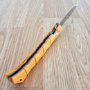 Cold Steel Large Luzon Folding Knife 6" 8Cr13MoV Stainless Steel Blade Orange GFN Handle