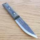 Condor Woodlaw Survival Fixed knife 4" 1075HC Steel Blade Gray Micarta Handle