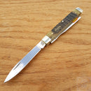 Frost Cutlery Doctors Pocket Knife Stainless Steel Blades Jigged Bone Handle