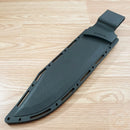 Schrade LeROY Fixed Knife 10.37" 8Cr13MoV Steel Full Blade Black TPR Handle