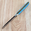 Rough Ryder Trapper Pocket Knife 440A Steel Blade Imitation Turquoise Handle