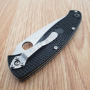 Spyderco Resilience Folding Knife 4.25" Part Serrated 8Cr13MoV Steel Blade FRN