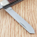 Cold Steel Mini Trapper Pocket Knife 8Cr13MoV Steel Blades Jigged Bone Handle