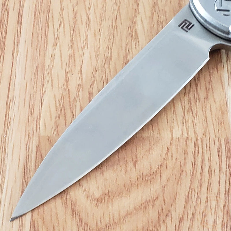 Artisan Classic Liner Folding Knife 3.75" D2 Tool Steel Blade Black G10 Handle