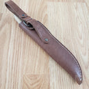 BPS Knives Camping Fixed Knife 4.25" Scandi Grind 1066 Carbon Steel Full Tang Blade Walnut Handle