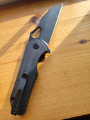 Bestech Knives Operator Folding Knife 3.5" D2 Tool Steel Blade Black G10 Handle