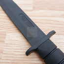 Cold Steel Trainer Fixed Knife 7" Blade Black Rubber One Piece Construction
