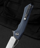 Bestech Knives Platypus Linerlock Folding Knife 3.5" D2 Tool Steel Blade Blue-Gray G10 Handle
